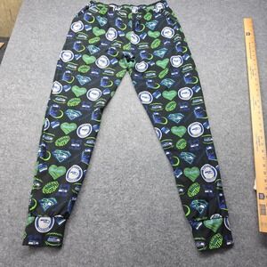 NFL Seattle Seahawks Lounge Pants Mens All Over Print Joggers Black Blue Green